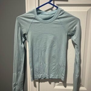 0 Lululemon Swiftly Tech Long Sleeve *Race Length* Light Blue